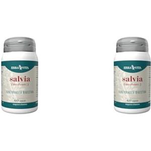ERBA VITA Integratore Alimentare di Salvia - 60 Capsule - Aiuta la digestione e l'eliminazione dei gas Utile in menopausa