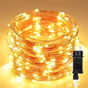 Erwawee Luci Albero di Natale 20M 200 LED Catena luminosa Filo di Rame impermeabile Stringa Luci decorazioni Esterni Interni natalizie decorativo per festa,casa,nozze,giardino, matrimonio,Halloween,terrazza