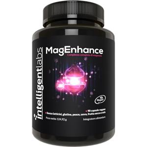 Intelligent Labs Magenhance Treonato Magtein®, Complesso Di Magnesio L Treonato Con Magnesio Glicinato E Taurato, 90 Capsule Di Intelligent Labs