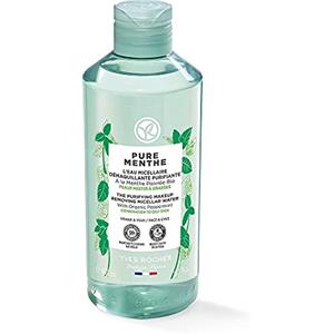 Yves Rocher Pure MENTHE - Acqua micellare - Acqua viso con menta peperita biologica - per una pulizia delicata - 200 ml