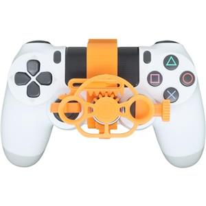 Generic Mini volante per PS4 controller di gioco Stampa 3D Simulatore di guida Sostituzione ausiliaria leggera Maniglia Accessori per ruote da corsa Esperienza di gioco divertente (Tempered)