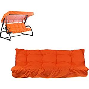 TECNOWEB Cuscini per Dondolo 3 Posti - Incluso nel Ricambio Anche Il tettuccio Coordinato - 100% Made in Italy - Ideale per Esterni (Giardini e Cortili) - Telaio Non Incluso