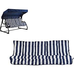 TECNOWEB Cuscini per Dondolo 4 Posti - Incluso anche il tettuccio coordinato - 100% Made in Italy - Ideale per esterni (giardini e cortili) - TELAIO NON INCLUSO