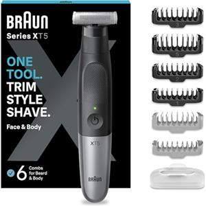 Braun Rasoio elettrico da uomo, 8D, migliorato 6 in 1, impermeabile, rasoio per la cura della barba, senza fili, ricaricabile