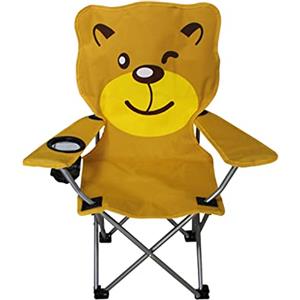 Mojawo - Poltroncina Pieghevole da Campeggio per Bambini, Motivo: Talpa, con portabibite e Borsa