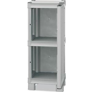 Art Plast Concert Armadio di Media Altezza in Polipropilene, L 350 x P 390 x H 920 mm, Resina, Bianco, 35x39x92 cm
