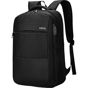 XQXA Zaino PC Portatili,Zaino antifurto Impermeabile Zaino per Laptop con Porta USB,Zaino per Computer Affari da 17.3 Pollici Notebook,Zaino Lavoro Uomo per Scuola Viaggio