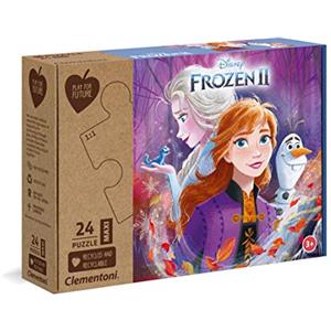 Clementoni- Puzzle Maxi Frozen 2 Disney 24pzs, Italia Play for Future 2-24 Pezzi-Materiali 100% riciclati-Made in Italy, Bambini 3 Anni+, Multicolore, One size, 20260