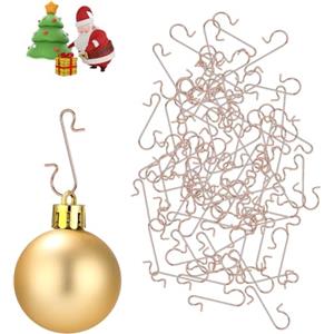 SOBEAU 130 ganci Ganci Albero di Natale S Ganci per Palline di Natale Ganci,ganci per palline per luci natalizie per luci di Natale, decorazioni natalizie per ghirlande