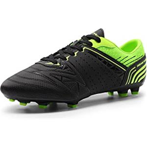 DREAM PAIRS Scarpe da Calcio Uomo Sportivo Stivali da Allenamento per Uomo Scarpe da Calcio Indoor Sport per Uomo,Size 43,Nero/Verde Neon,160859-M-E