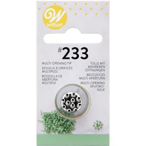 Wilton Beccucci in Acciaio Inox #233 Multi-Aperto Cardato, Beccucci Sac a Poche, Piping Tip Riutilizzabile per Decorare Torte, Cupcake, Biscotti, Pasticcini