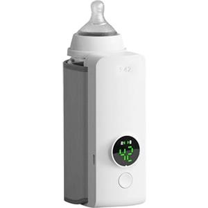 Monozoz Scaldabiberon portatile, senza fili, portatile, senza fili, scaldabiberon, indicatore della temperatura per latte materno latte artificiale