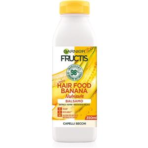 Garnier Balsamo Nutriente Fructis Hair Food alla Banana 350 ml - Formula Vegana con 98% Ingredienti Naturali per Capelli Secchi