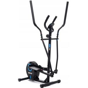 BAKAJI Cyclette Ellittica per Fitness da Casa con Manico Alto e Sedile Regolabile, Bici da Palestra, Spinning Bike Verticale con Sensori Cardiaci e Calorie per Allenamento Gambe, Pancia, Cardio