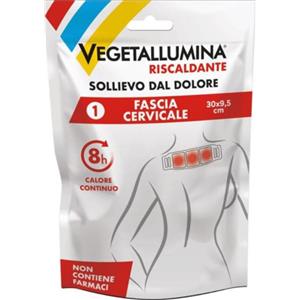Pietrasanta Pharma Vegetallumina Fascia Cervicale Riscaldante 30 x 9,5 cm - Sollievo per Tensioni e Dolori Muscolari