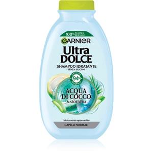 Garnier Ultra Dolce Shampoo Idratante Acqua di Cocco e Aloe Vera 250 ml - Deterge e idrata i capelli