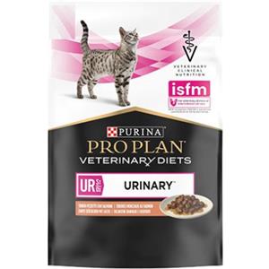 Purina Pro Plan Cat Veterinary UR Urinary con Salmone - Alimento Umido Dietetico per Gatti, 85 g