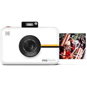 KODAK RODITC20AMZW Step Touch | Fotocamera digitale 13 MP a stampa istantanea, touchscreen LCD da 3,5, video HD 1080p, zoom ottico 10x, tecnologie Bluetooth e ZINK Zero Ink | Bianco