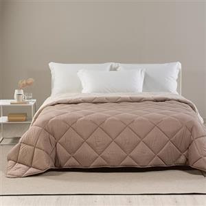 Caleffi - Piumone Matrimoniale Invernale 260x265 cm - Trapunta Matrimoniale Invernale per Inverno e Mezza Stagione - Copriletto in Microfibra Caldo e Morbido - Piumino Autunnale Made in Italy