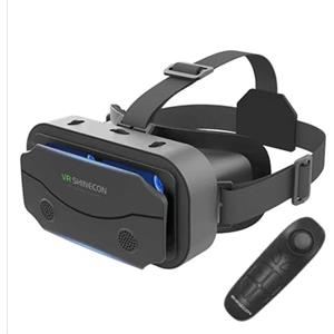 VRLEKAM Occhiali VR per cellulare con telecomando, 3D VR Glasses Virtual Reality Occhiali PC Intrattenimento Anti Luce Blu Fit iPhone & Android 5.0-7.2 pollici