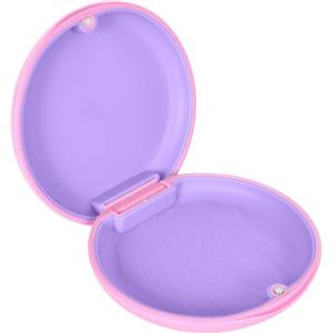 Disnace Contenitore per Protesi Dentarie, Caso per Dentiera, Custodia Bite Dentale con Chiusura Magnetica (Rosa)