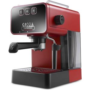 Gaggia Espresso Evolution Red | Regolatore temperatura caldaia PID | Macchina da caffè Made in Italy | Pre-infusione automatica | Portafiltro da 53 mm | Macchina per espresso a pompa | Americano,