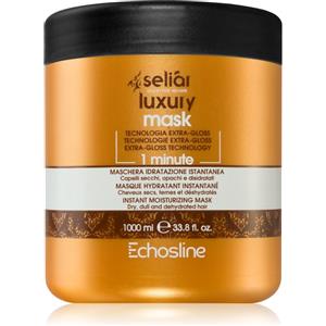 ECHOSLINE Seliàr Luxury Mask 1000ml - Maschera Idratante per Capelli Secchi e Opachi con Vitamine e Oli Botanici