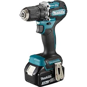 Makita DDF487RFE3 - Trapano avvitatore a batteria, 18 V/3,0 Ah, 3 batterie + caricatore in valigetta per il trasporto