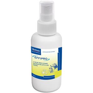 Virbac Effipro Spray Antiparassitario 100 ml per Cani e Gatti - Contro Pulci, Zecche e Pidocchi