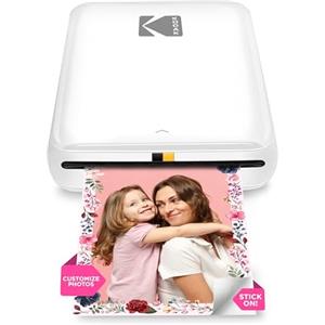 KODAK Step Stampante fotografica istantanea per smartphone - Mini portatile wireless a colori - Foto adesive Zink 2x3