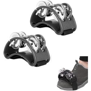 Armastuse 2 pezzi Percussion Grelot Pied Tamburino a Piedi Tamburino a Piedi con Jingle in Acciaio Strumento Musicale a percussione