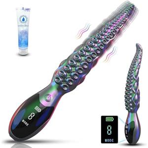 Govirt Sex Toys Vibratoreper Donna Dildo Vibratore - Vibratoreper Donna Punto G Squirting con 9 Vibrazioni &Display a LED,Vibratore per Donna per Stimolatore Anale & Punto G,Dildo Plug Anale da Uomo Prostata