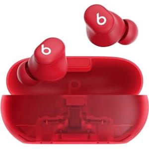 Beats Solo Buds — Auricolari Bluetooth Wireless | 18 ore di autonomia | Compatibilità Apple e Android | Microfono integrato - Rosso trasparente