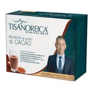 GIANLUCA MECH Tisanoreica Bevanda al Gusto di Cacao - Integratore Alimentare Alto Contenuto Proteico, 4 Bustine da 31,5 g
