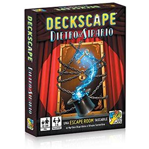 DV Giochi- Deckscape-Dietro Il Sipario-Una Escape Room Tascabile-Edizione Italiana, Multicolore, DVG5703