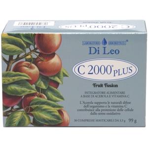 Laboratorio Erboristico Di Leo C 2000 Plus Fruit Fusion - Integratore Polivalente con Acerola e Bioflavonoidi, 30 Compresse
