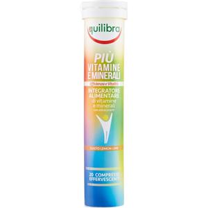 EQUILIBRA Piu' Vitamine E Minerali Gusto Lemon Lime 20 Compresse Efferfescenti