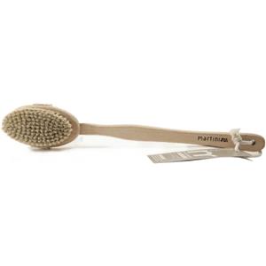 MARTINI Spazzola da Bagno in Legno di Faggio con Setole Naturali e Manico Estraibile