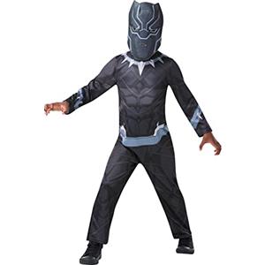 Rubie's Rubies Costume Black Panther, Marvel Avengers, per bambino, Nero, Medium (5-6 anni)