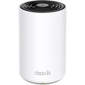 TP-Link Deco XE75(1-pack) Mesh Router AXE5400 Wi-Fi 6E Tri-Band, Sistema Wi-Fi 6E Mesh per Tutta la Casa, Porta Gigabit, 802.11ax 6 GHz, AI-Driven Mesh, TP-Link HomeShield, MU-MIMO, OFDMA