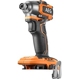 AEG BSS18SBL-0 Avvitatore ad Impulsi 1/4 SubCompact 18V Brushless, Batteria Non Inclusa, 3 Tipi di Velocità, Peso di 1.3 Kg di Peso con Batteria 2.0Ah, 119mm Lunghezza,