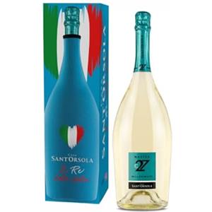 Sant'Orsola - Spumante Magnum Cuvèe Millesimato ''Il Re della Festa'', Extra Dry 11%, da Prestigiosa Uva Bianca Italiana, Confezione Regalo, Gusto Secco con Note Fruttate, 1x1500 ml