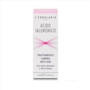 L'Erbolario Trattamento Labbra Anti-Age con Acido Ialuronico e Olio di Ibisco - 4,5 ml