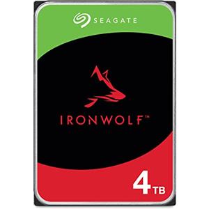 Seagate IronWolf 4TB, Unità disco interna, per NAS RAID, NAS, 3.5, SATA 6 GB/s, 7200 RPM, FFP, Data Rescue Service (ST4000VNZ06)