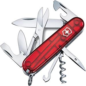 Victorinox, Climber, Coltellino Svizzero, Originale, Multiuso, Campeggio, 14 Funzioni, Lama, grande, Cavatappi