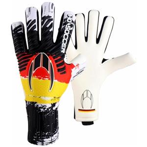 HO Soccer Pro Evolution Squadra Negative Germany Guanti da portiere, unisex, per adulti, rosso/giallo/nero, 7,5