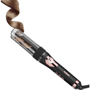 BaByliss Curl Secret Lite, Arricciacapelli automatico, look mossi facili da realizzare, 5 impostazioni di temperatura fino a 210°C, Nero e Rose Gold, C1031E