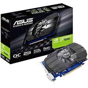 ASUS Phoenix GeForce GT 1030 OC Edition 2 GB GDDR5, Scheda Video Gaming e Multimediale per HTPC, PCI Express 3.0, Home Entertainment e Gaming HD