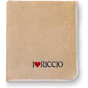 Ilovericcio I Love Riccio Asciugamano Capelli Ricci in Microfibra, Asciugamano Plopping e Scrunching per Onde e Ricci Ideali, Rende i Capelli Morbidi e Lucidi, Colore Grigio, 90 x 54 cm