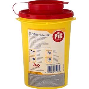 PIC SafeContainer 0,6L - Contenitore di sicurezza per aghi insulina